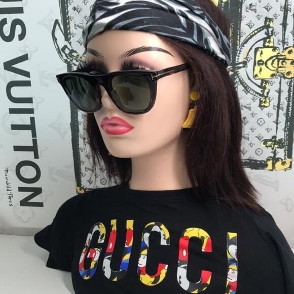 Tom Ford TF5895-B 052 Dark Havana Square Eyeglasses NEW - Picture 6 of 13